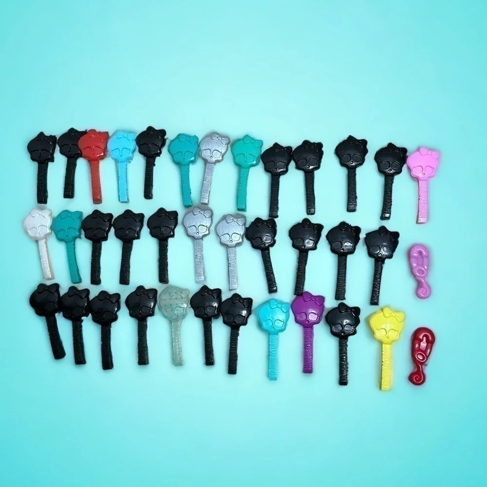 Monster High Hair Brush Lot Bundle Black Blue Purple Kids Doll Accessories